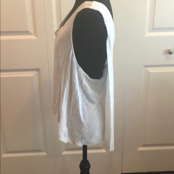 White cotton layered T - Picture 3 of 3